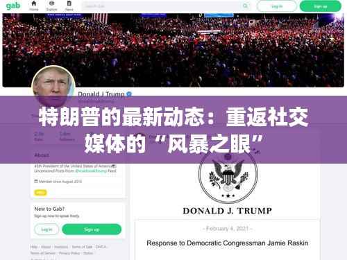 特朗普的最新动态：重返社交媒体的“风暴之眼”
