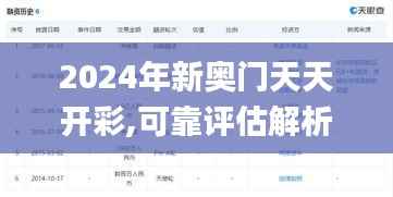 2024年新奥门天天开彩,可靠评估解析_Advance19.506