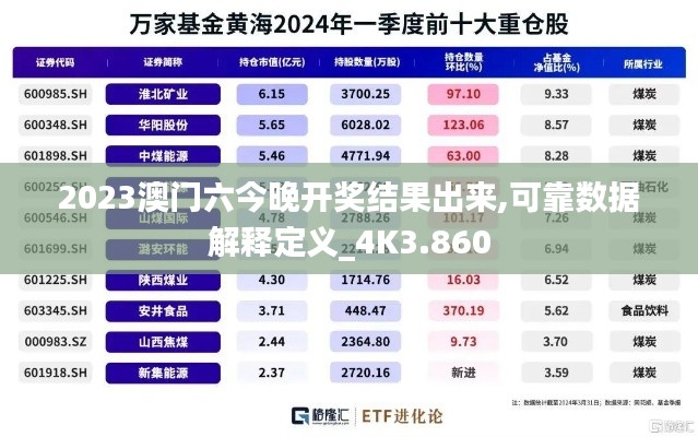 2023澳门六今晚开奖结果出来,可靠数据解释定义_4K3.860