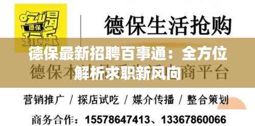德保最新招聘百事通：全方位解析求职新风向