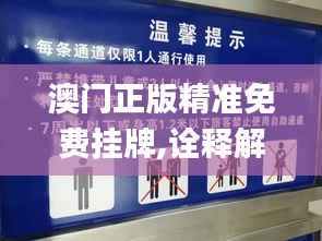 澳门正版精准免费挂牌,诠释解析落实_WP12.319