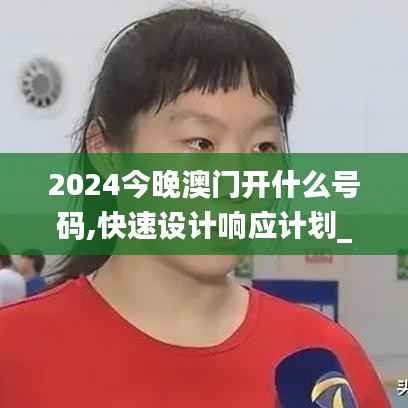 2024今晚澳门开什么号码,快速设计响应计划_XT6.157