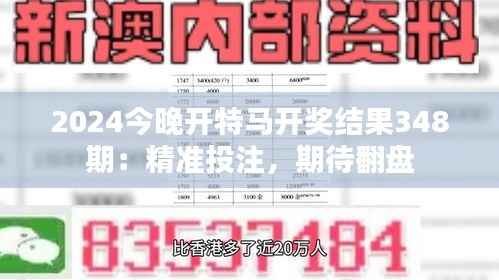 2024今晚开特马开奖结果348期:精准投注,期待翻盘