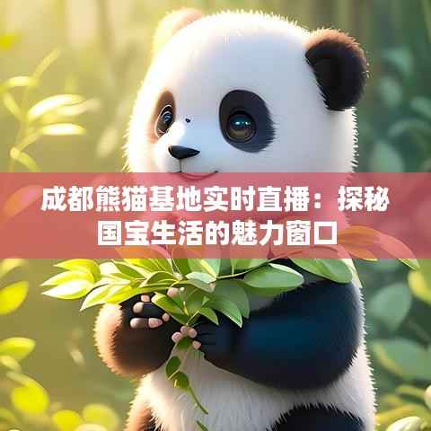 成都熊猫基地实时直播：探秘国宝生活的魅力窗口