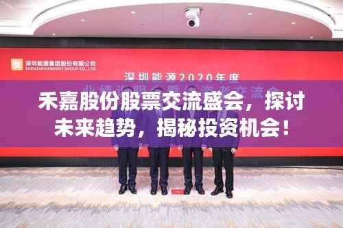 禾嘉股份股票交流盛会,探讨未来趋势,揭秘投资机会!