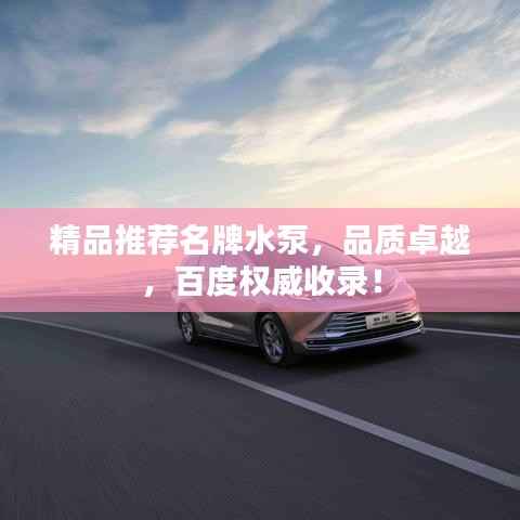 精品推荐名牌水泵,品质卓越,百度权威收录!