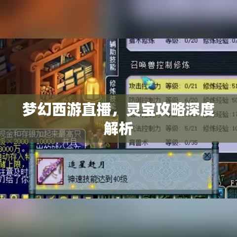 梦幻西游直播,灵宝攻略深度解析