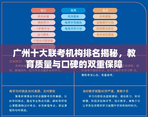 广州十大联考机构排名揭秘,教育质量与口碑的双重保障
