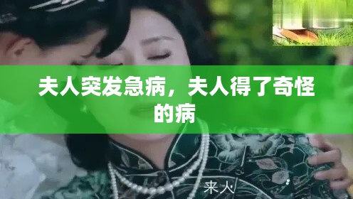 夫人突发急病，夫人得了奇怪的病 